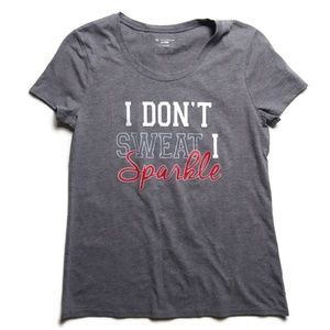 Tek Gear I Don't Sweat I Sparkle Workout t-shirt